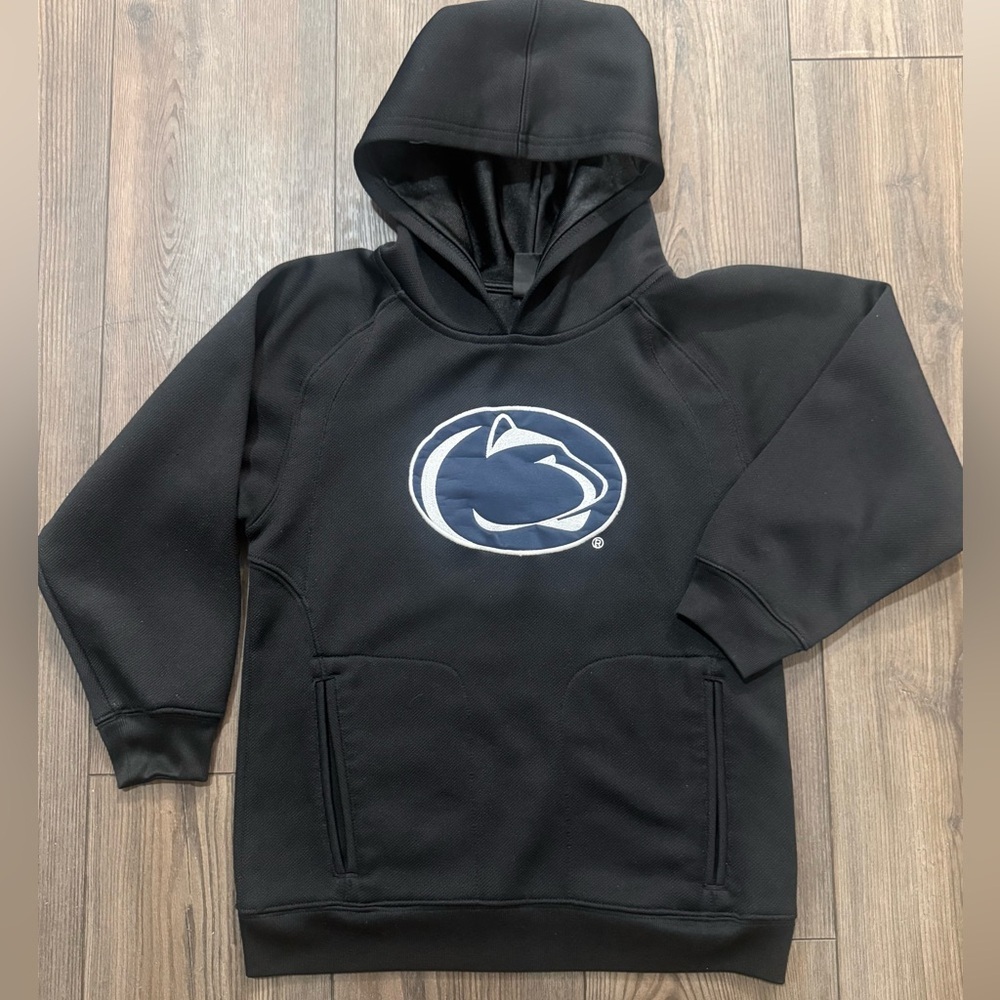 Penn State Nittany Lions Pullover Hoodie Black Youth Small 8 NCAA
